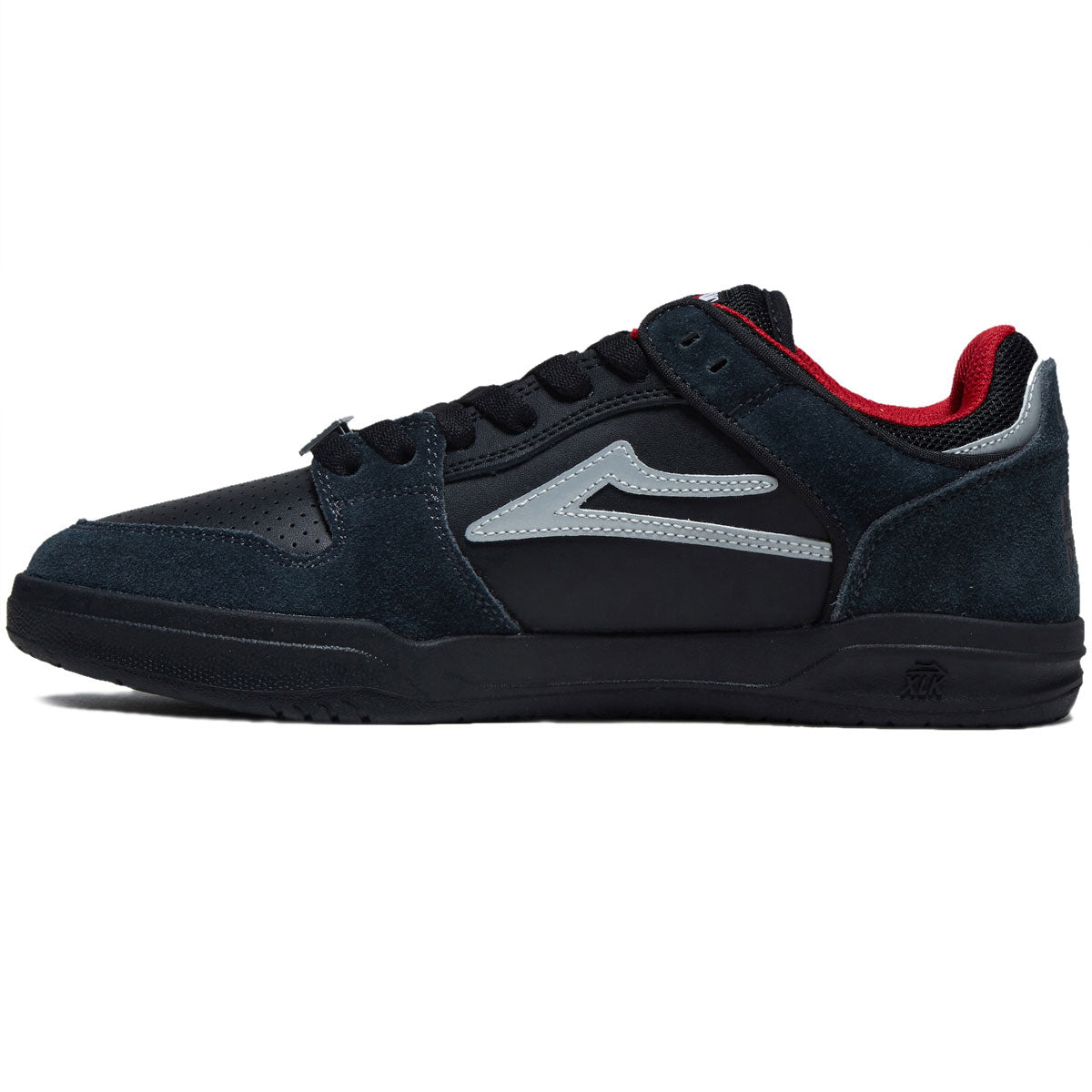 Lakai x Public Enemy Telford Low Shoes - Black/Charcoal Suede image 2