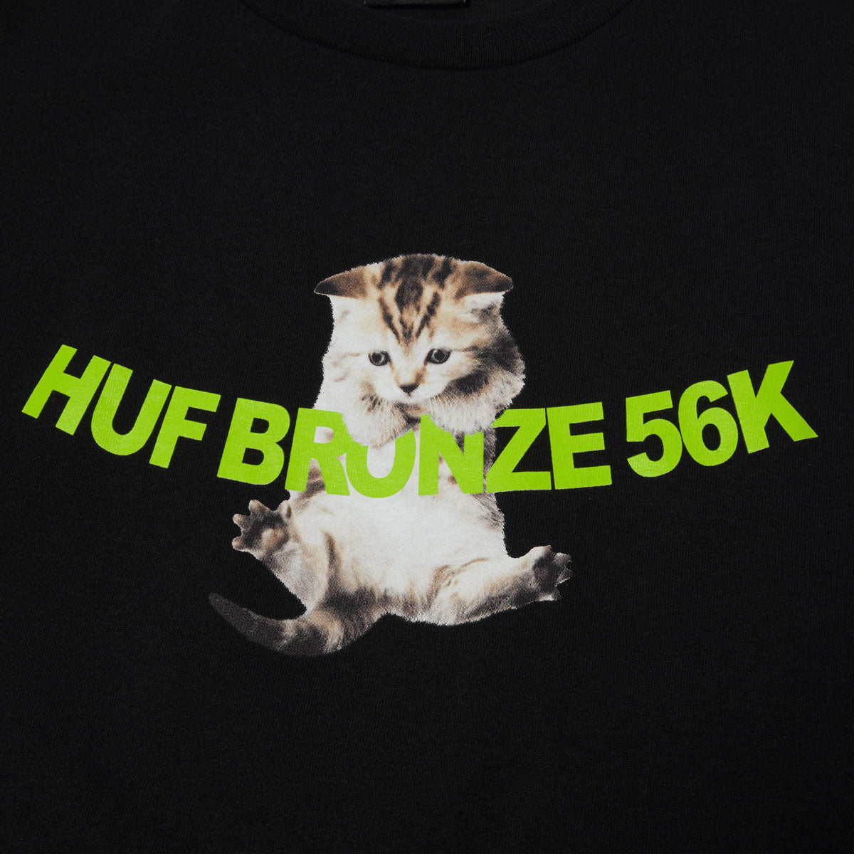 Huf x Bronze 56k Hang In There T-Shirt - Black image 2