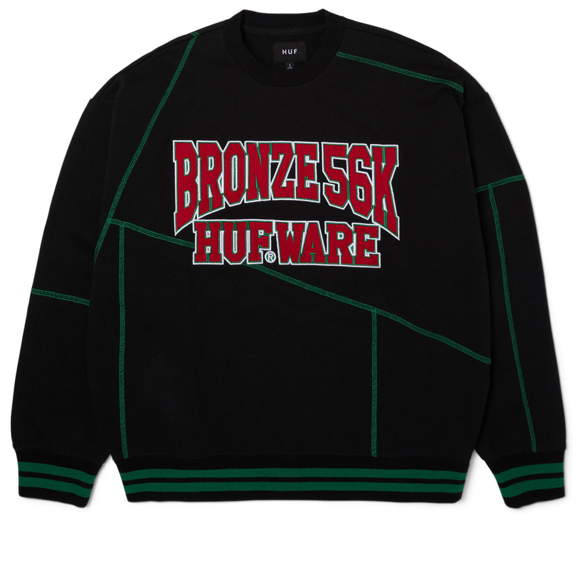 Huf x Bronze 56k Hufware Crewneck Sweatshirt - Black image 2