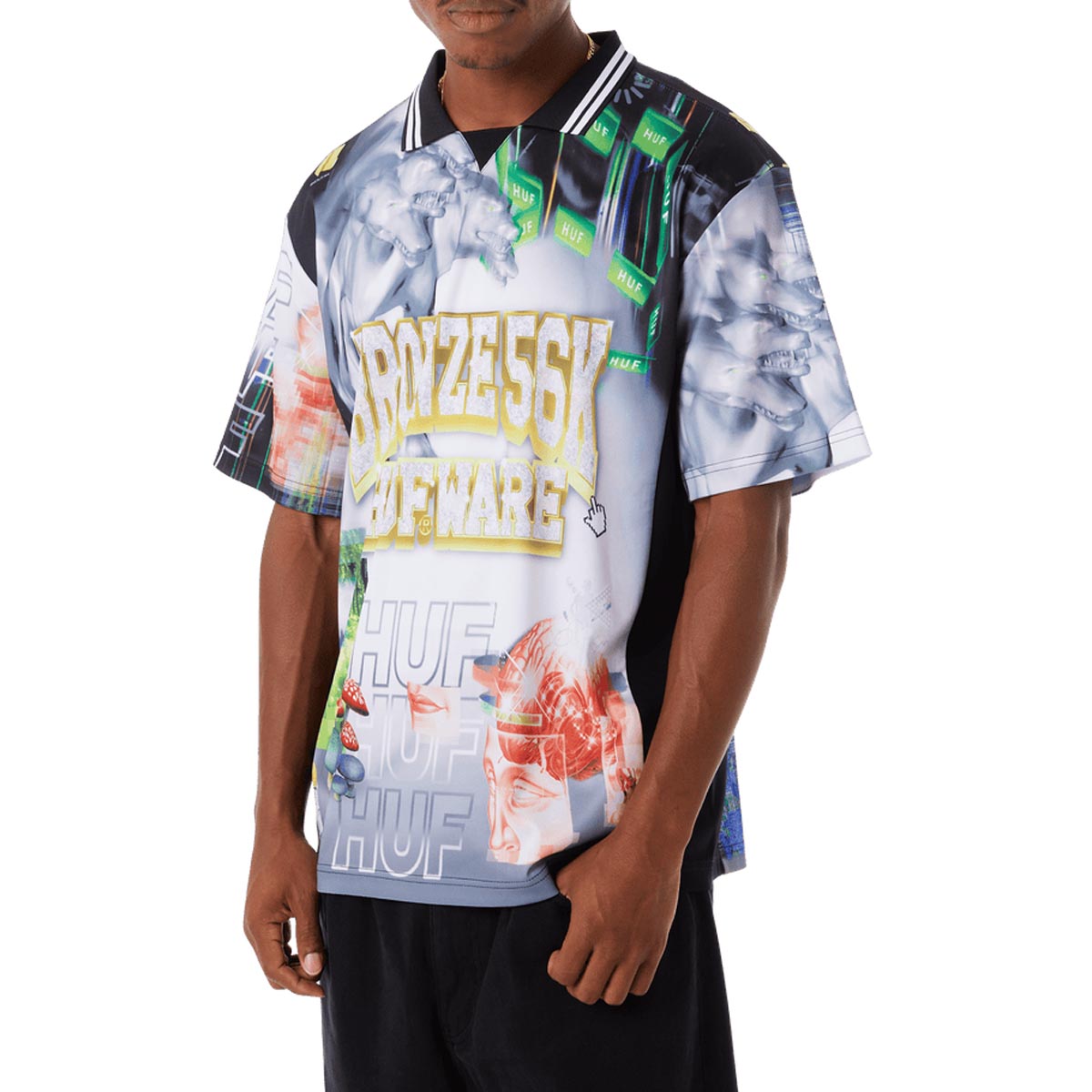 Huf x Bronze 56k Glitched Soccer Jersey - Multi image 5