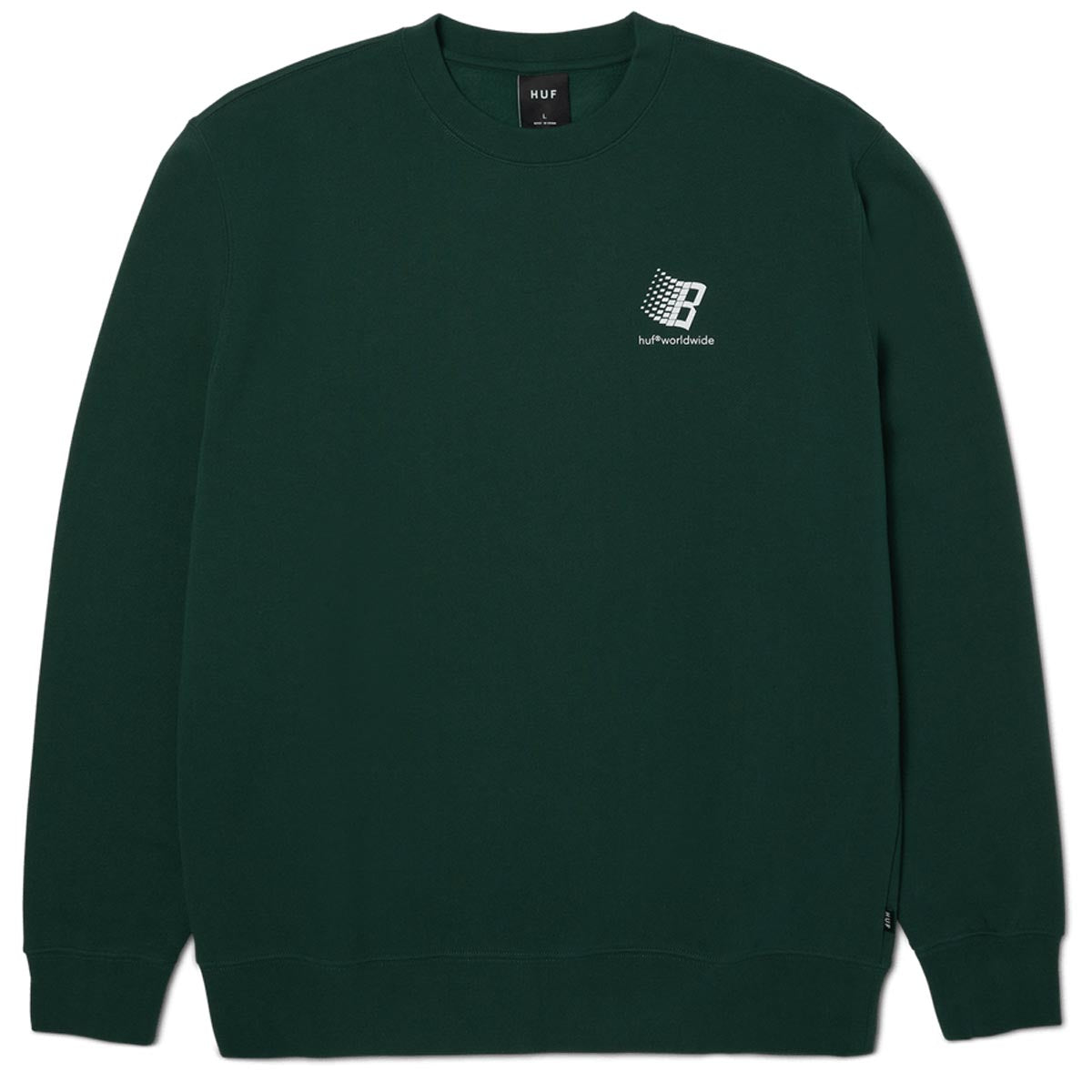 Huf x Bronze 56k Crewneck Sweatshirt - Forest Green image 2