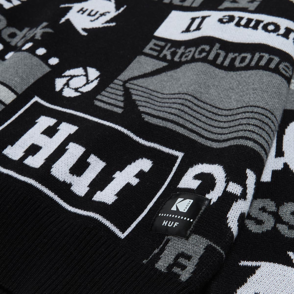 Huf x Kodak Dark Room Jacquard Knit Sweater - Black image 3