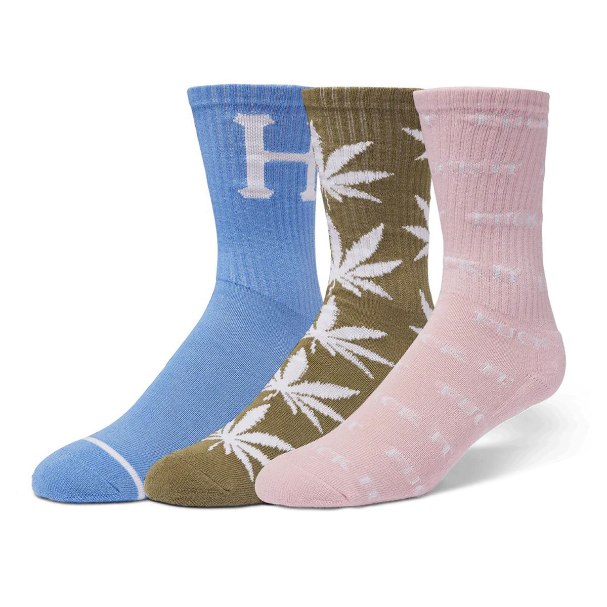 HUF Variety 3 Pack Of Socks - Multi image 1