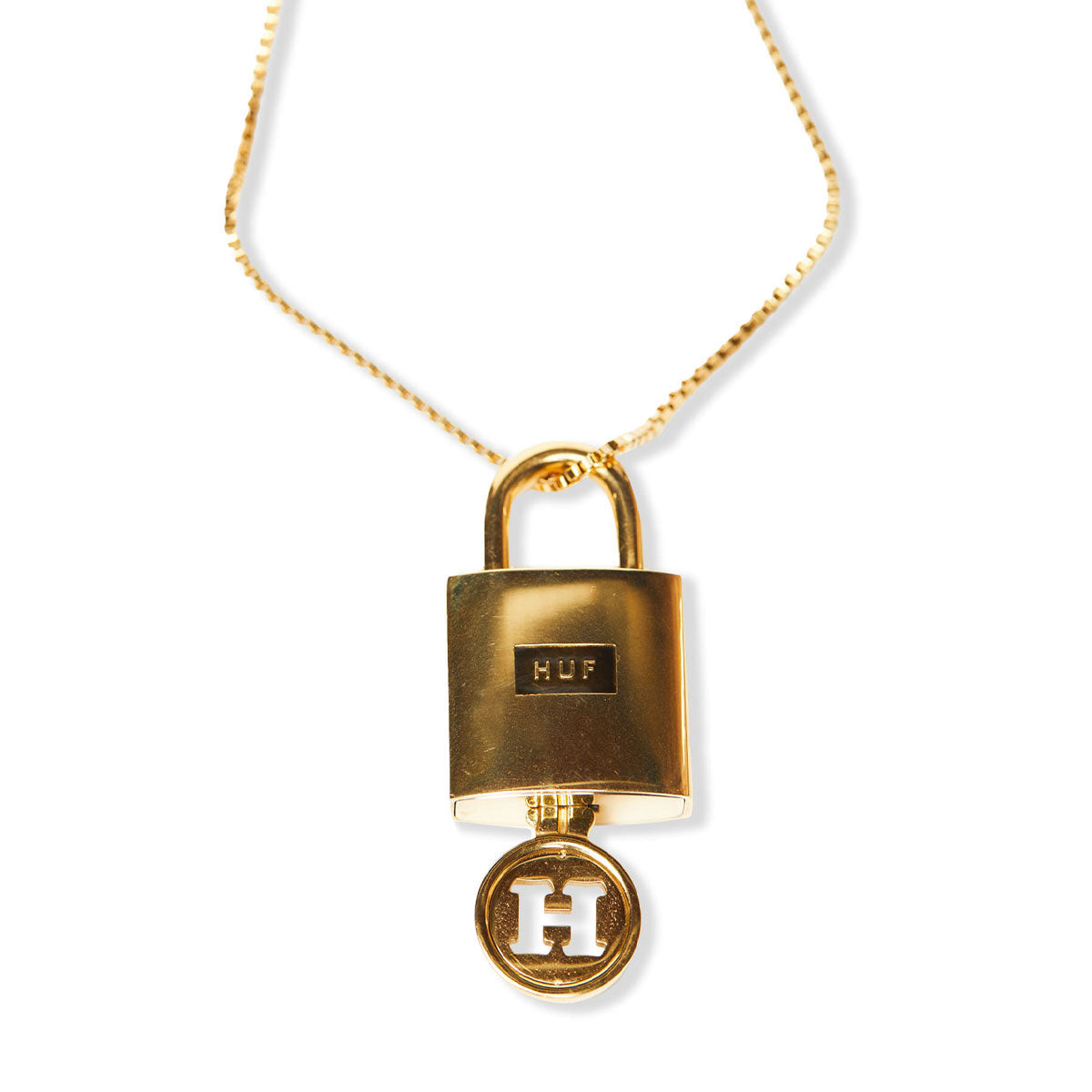HUF Lock And Key Pendant - Gold image 1