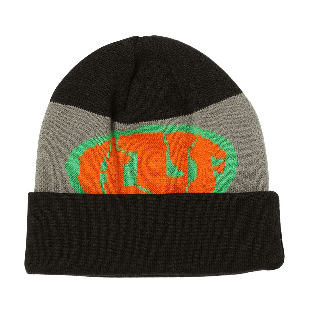 HUF Warped Cuff Beanie - Black image 2