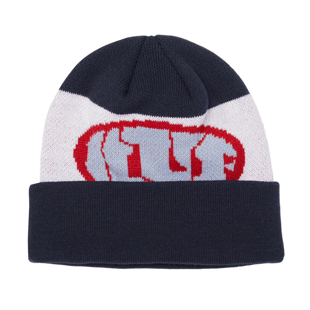 HUF Warped Cuff Beanie - Navy image 1