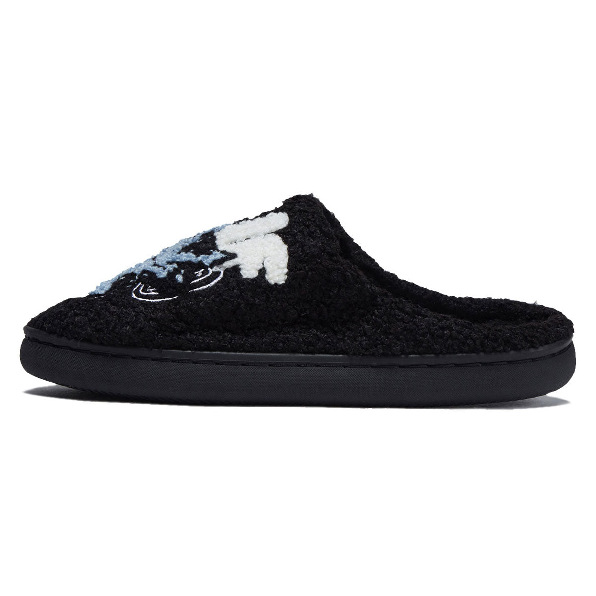 HUF Snow Angel Fuzzy Slipper Shoes - Black image 2