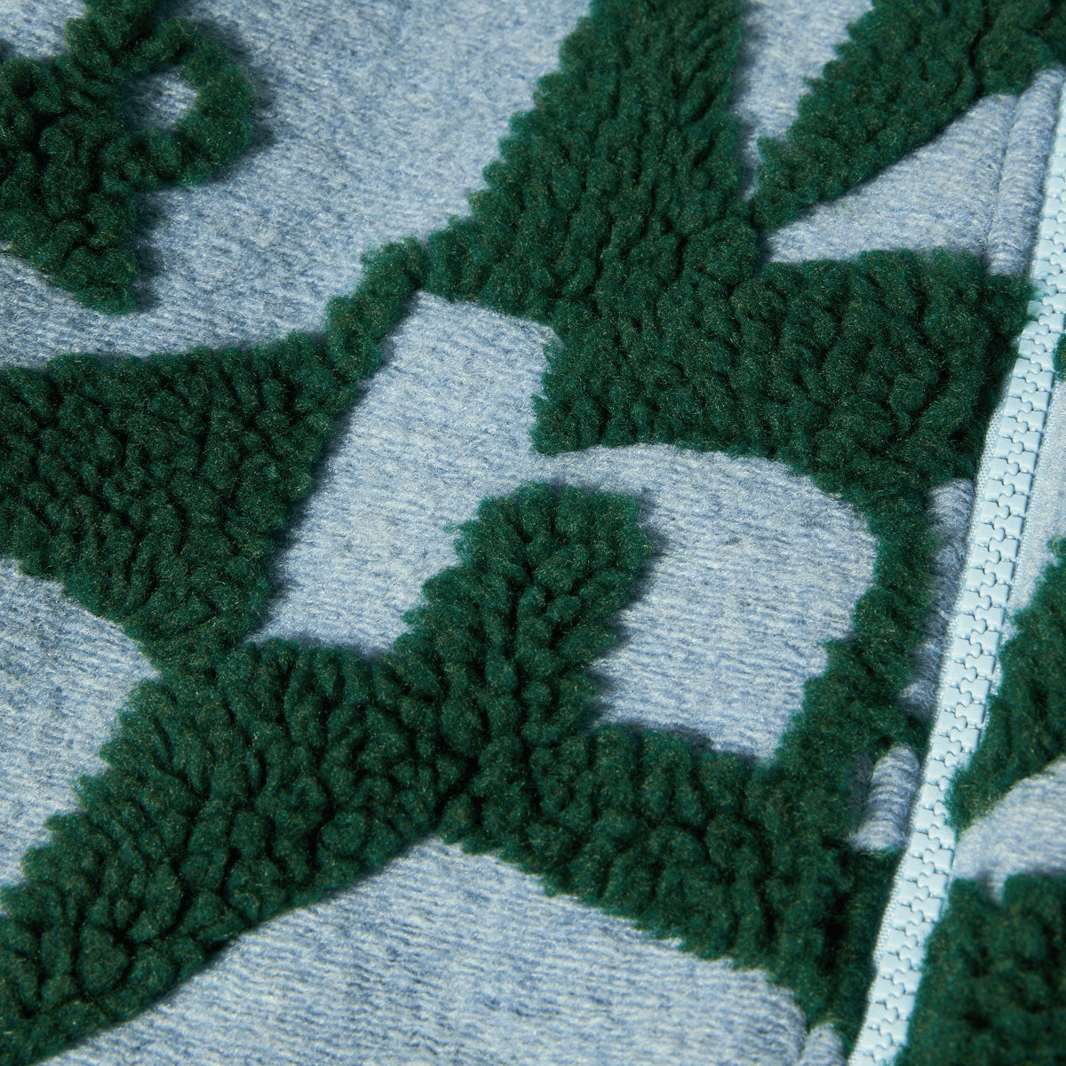 HUF H Star Repeat High Pile Jacket - Ice Blue image 4