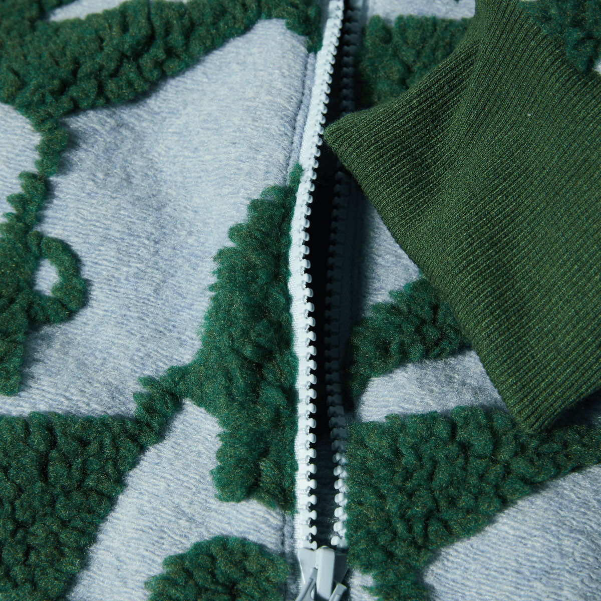 HUF H Star Repeat High Pile Jacket - Ice Blue image 5