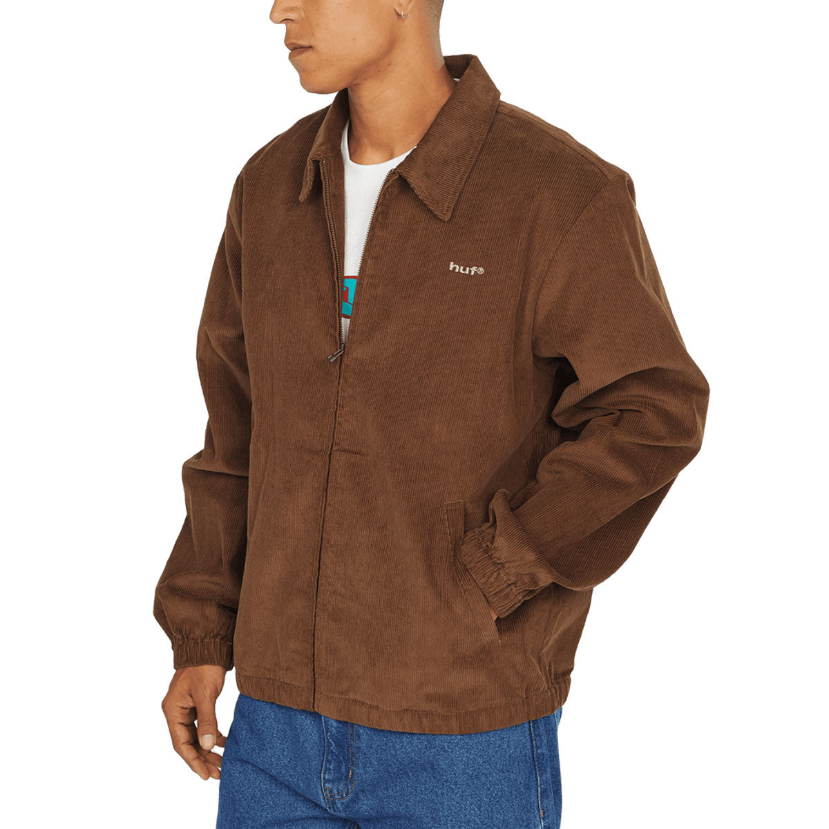 HUF 89 Corduroy Shop Jacket - Chocolate image 2