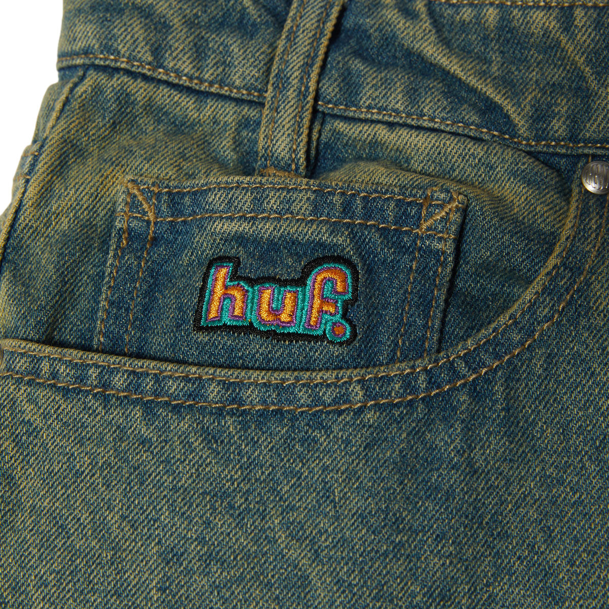 HUF Cromer Washed Jeans - Indigo Earth image 2