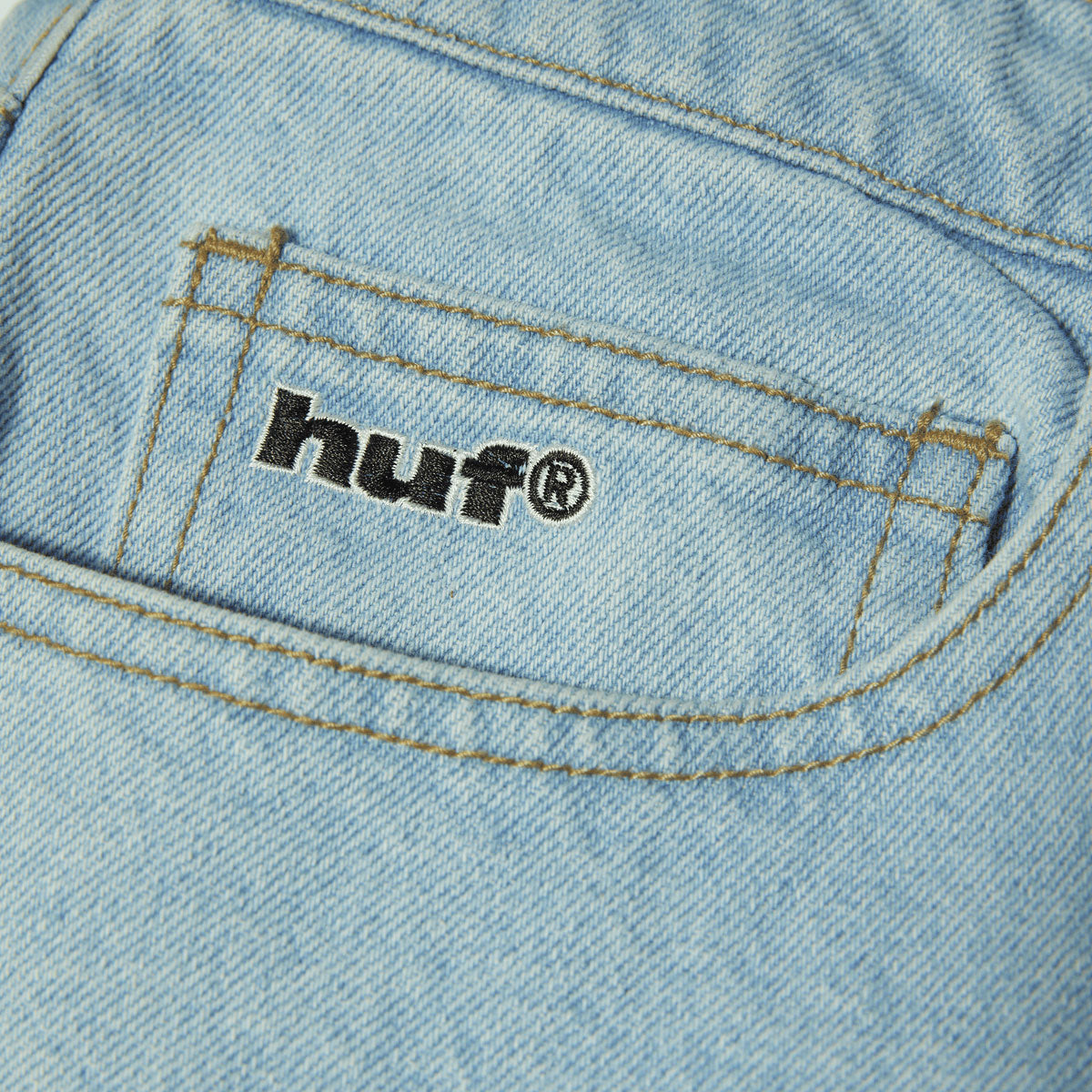 HUF Basic Ass Jeans - Washed Light Blue image 5