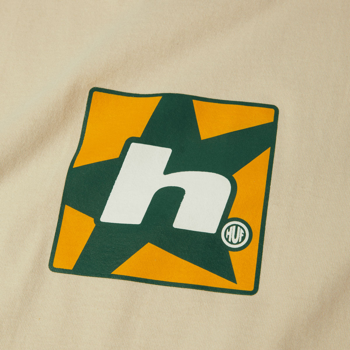 HUF H Star Multi Long Sleeve T-Shirt - Bleach image 2