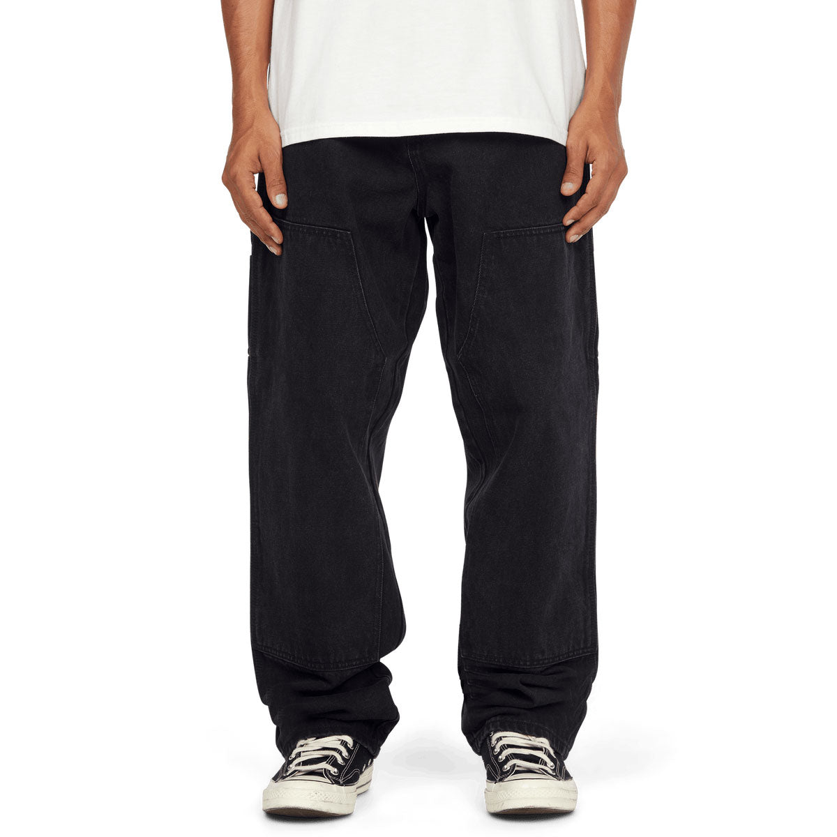 HUF Kinda Loose Double Knees Jeans - Faded Black image 1