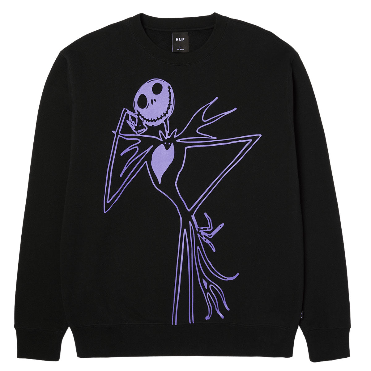 HUF Jack Skellington Sweatshirt - Black image 1