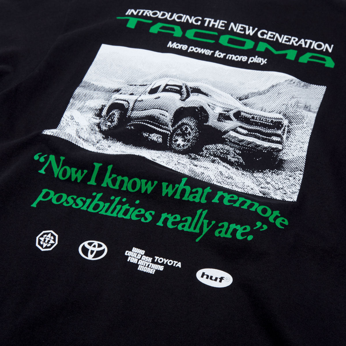 HUF x Toyota Trailhunter New Generation T-Shirt - Black image 4