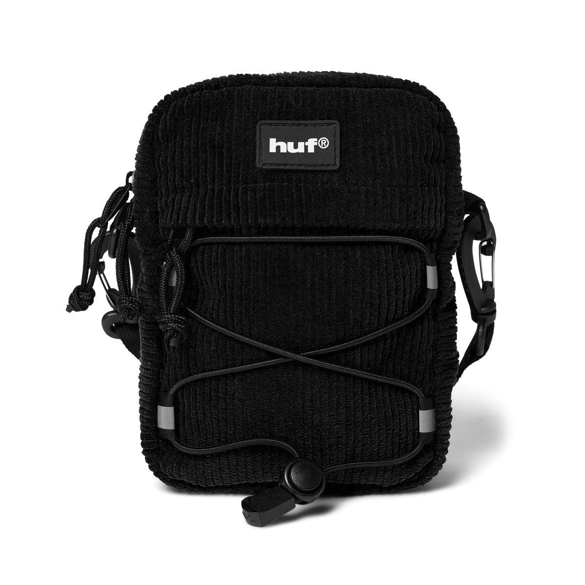 HUF Corduroy Bowery Side Bag - Black image 1