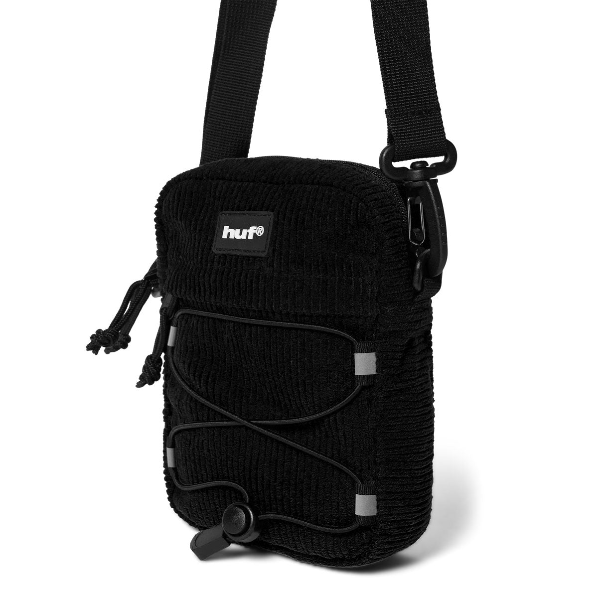 HUF Corduroy Bowery Side Bag - Black image 2