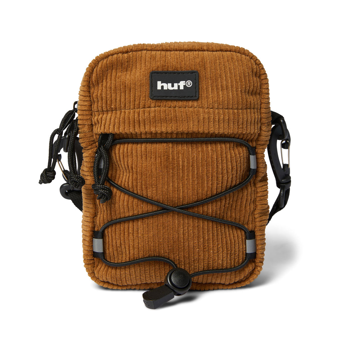 HUF Corduroy Bowery Side Bag - Brown image 1