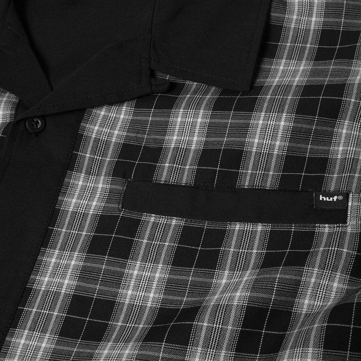 HUF Coolidge Plaid Long Sleeve Shirt - Black image 4