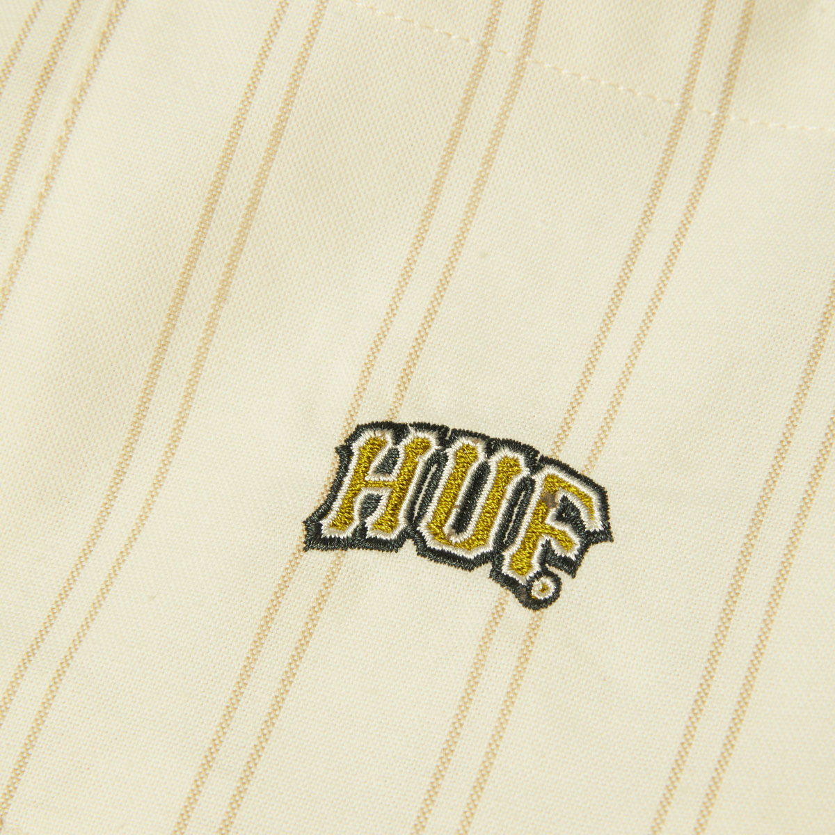 HUF Classic Arch Long Sleeve Oxford Shirt - Bleach image 4