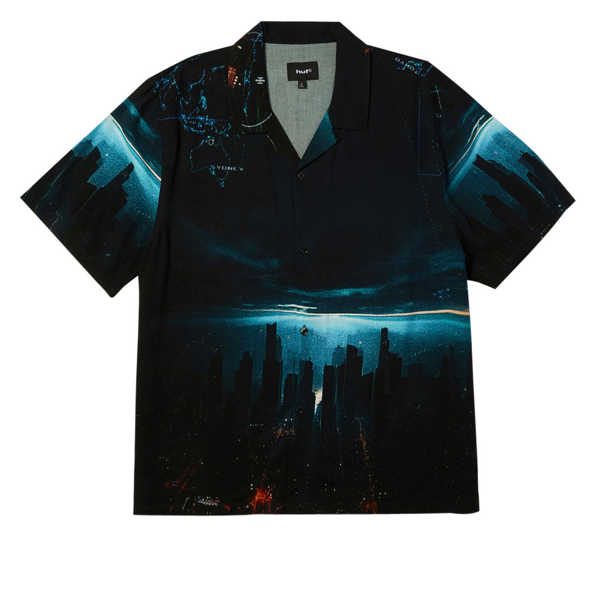 HUF Ground Control Resort Shirt - Black image 2