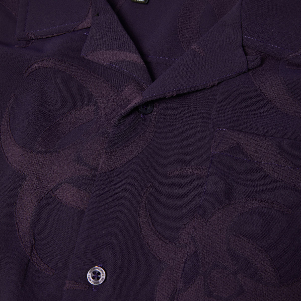 HUF Sector Jacquard Shirt - Dark Berry image 4