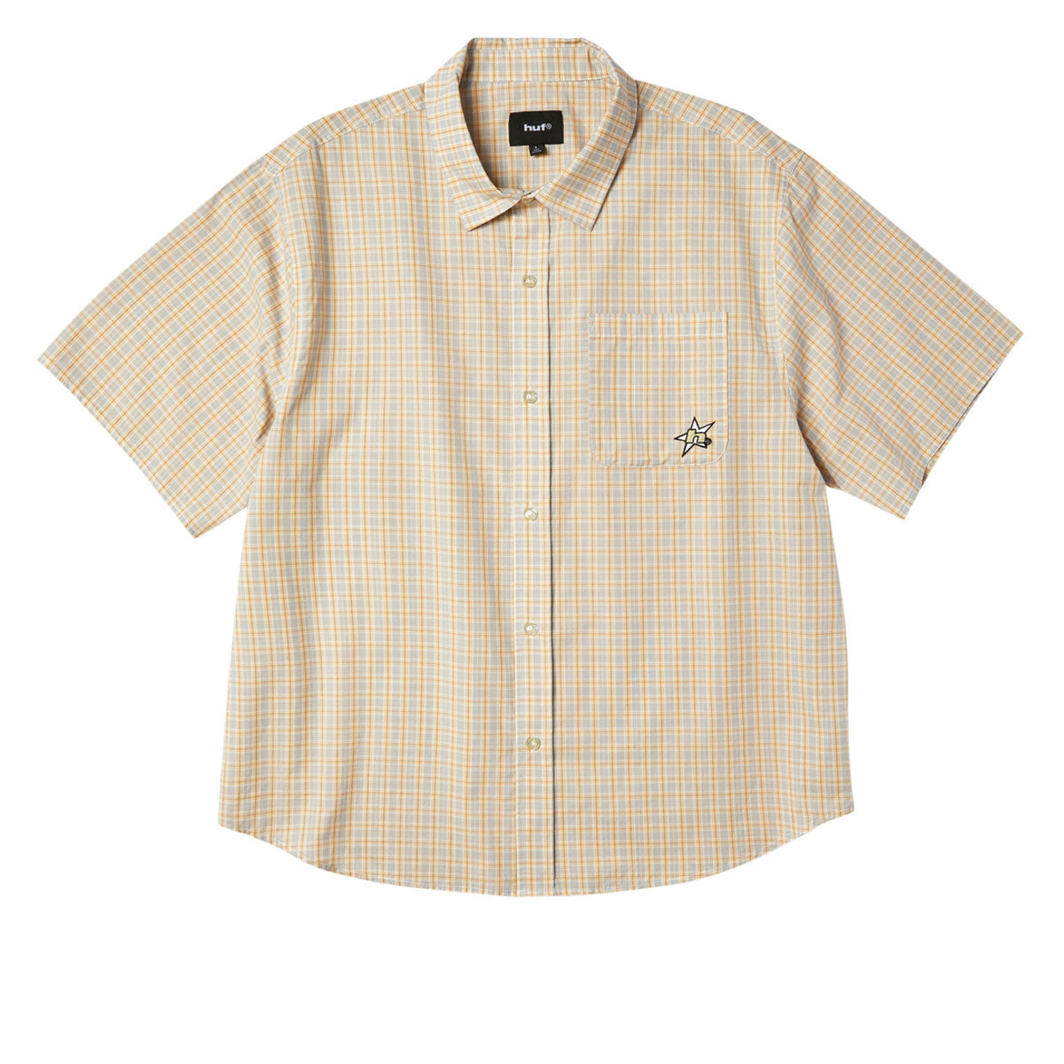 HUF H Star Plaid Shirt - Putty II image 2