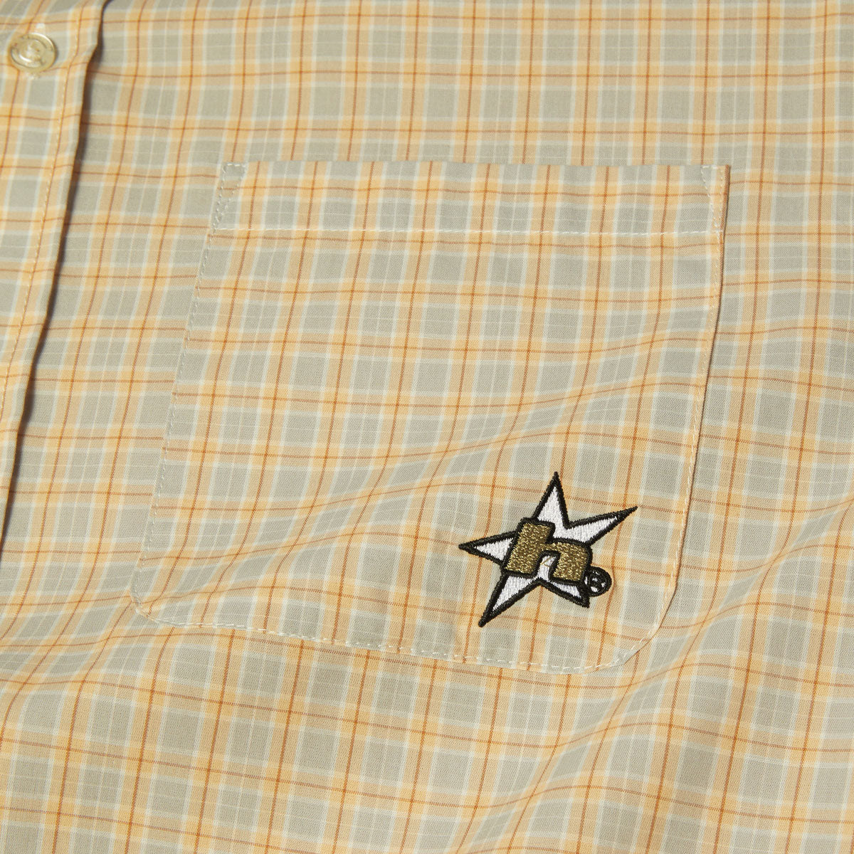 HUF H Star Plaid Shirt - Putty II image 4