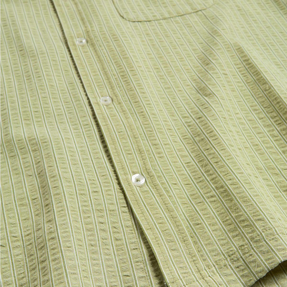 HUF Big Block Striped Shirt - Dried Herb image 4