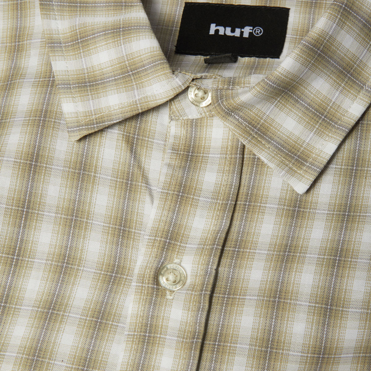 HUF H Star Long Sleeve Plaid Shirt - Putty image 4