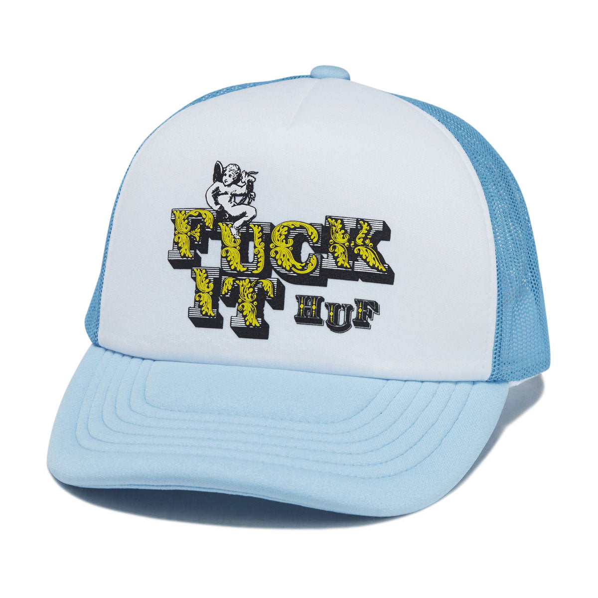 HUF Divine Trucker Hat - Light Blue image 1