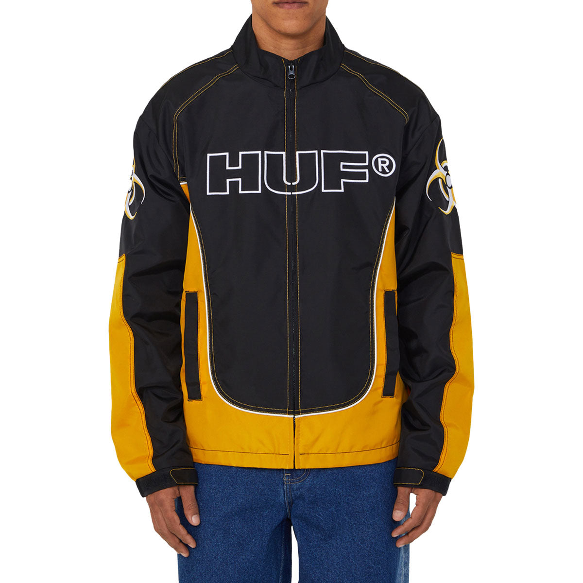 HUF Sector Jacket - Black/Yellow image 1