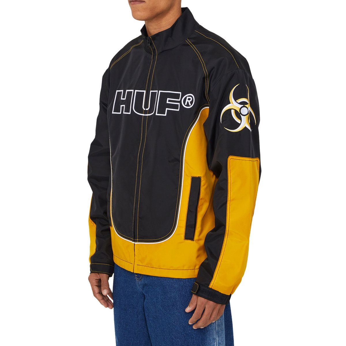 HUF Sector Jacket - Black/Yellow image 3