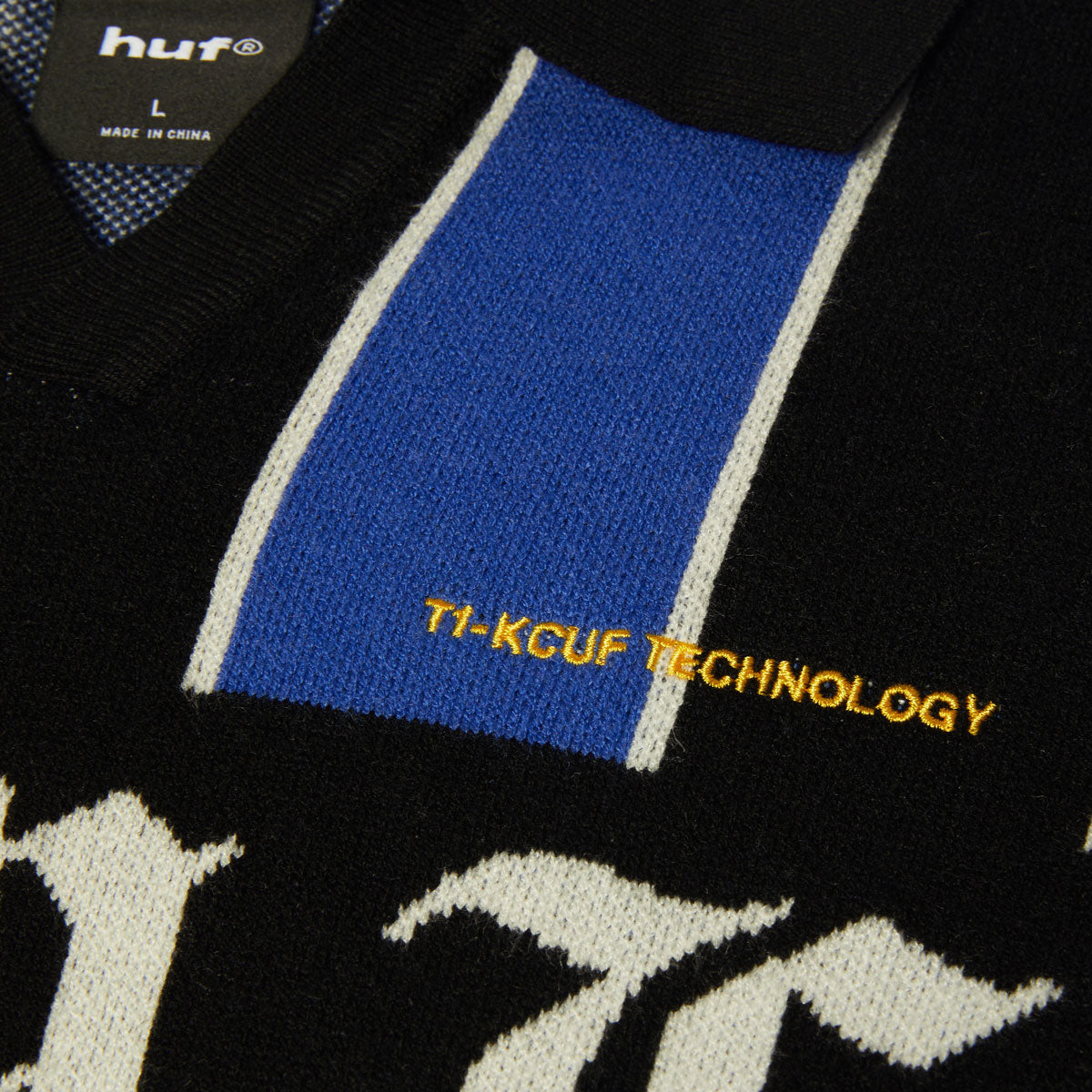 HUF Midfield Jersey Sweater - Electric Blue image 5