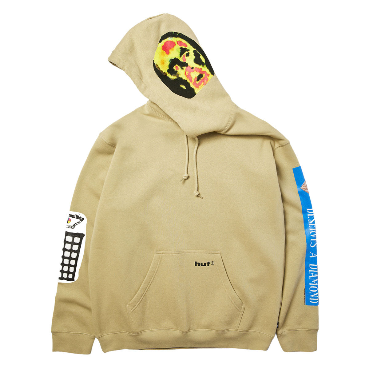 HUF Gimme The Loot Hoodie - Sand image 5