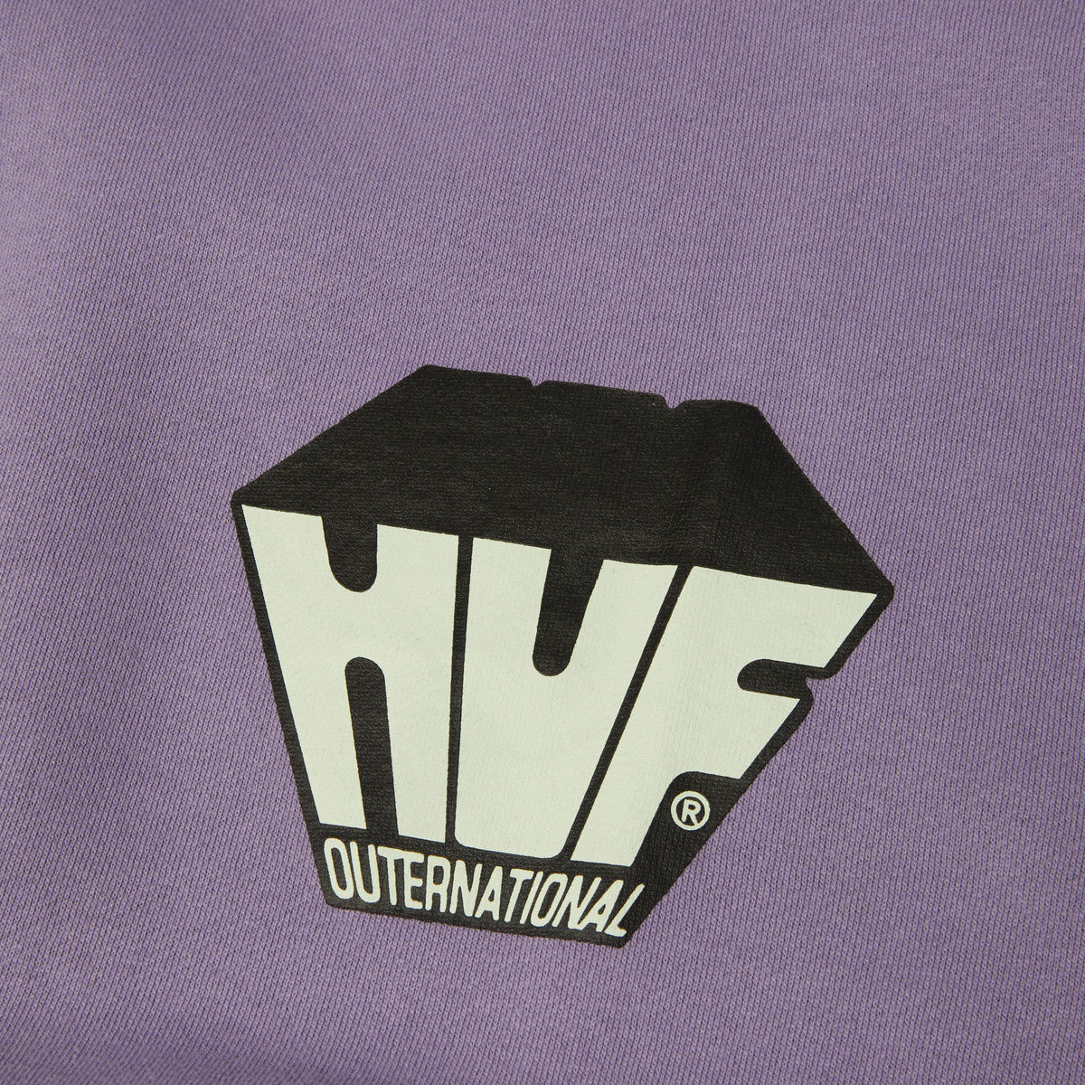 HUF Big Block Crew Sweatshirt - Dust Purple image 2