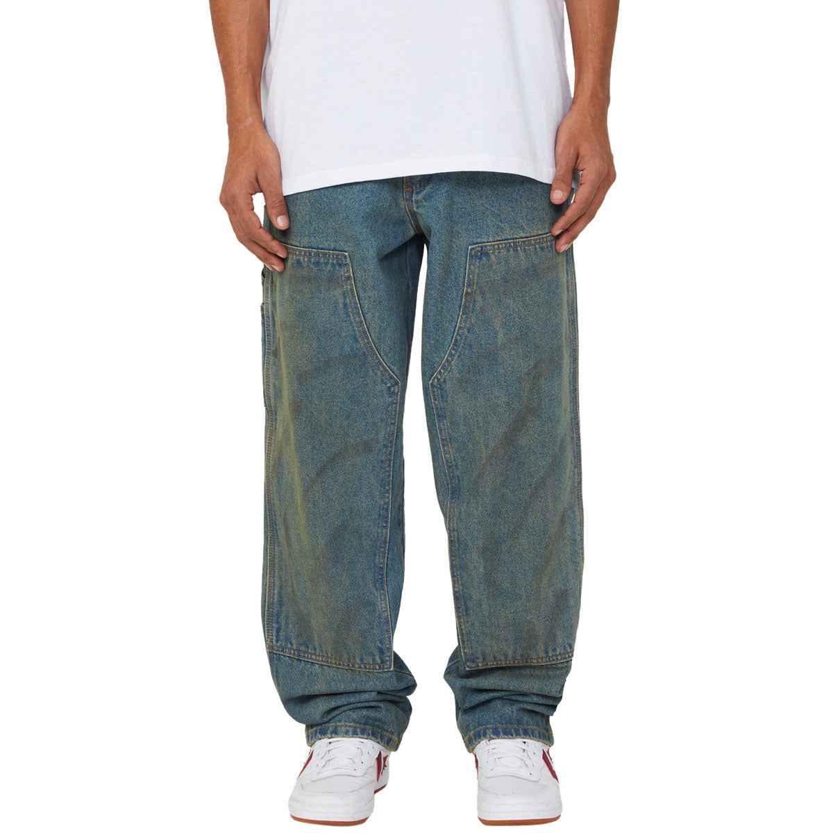 HUF Kinda Loose Double Knees Jeans - Dirty Wash image 1