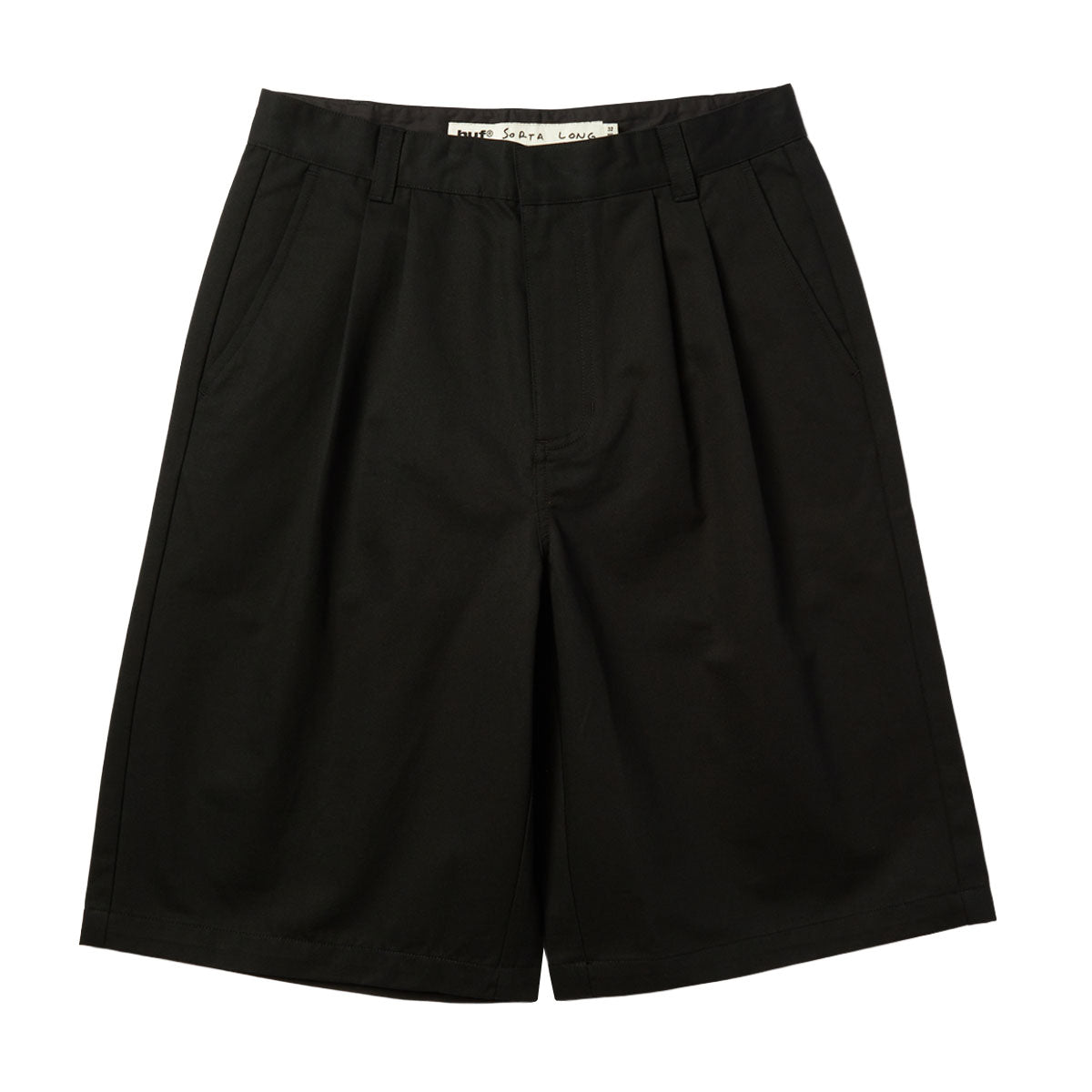 HUF Sorta Long Chino Shorts - Black image 1