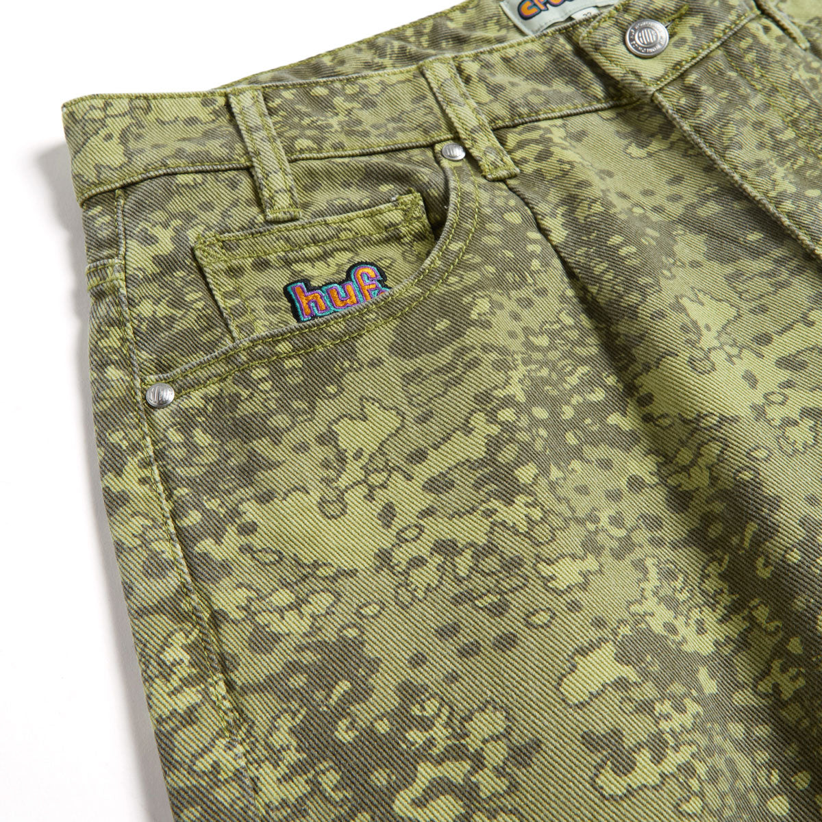 HUF Cromer Camo Jeans - Green image 3