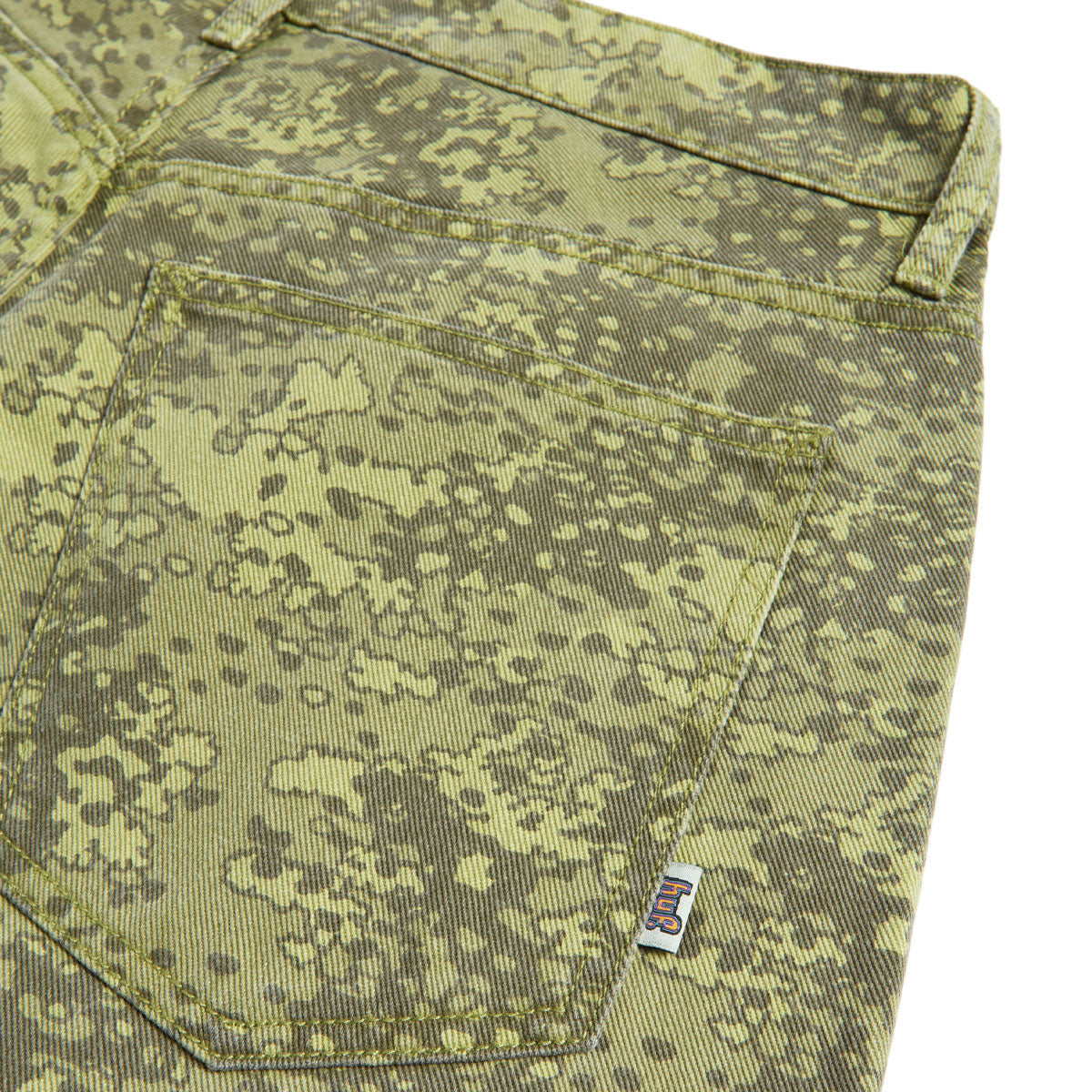 HUF Cromer Camo Jeans - Green image 4