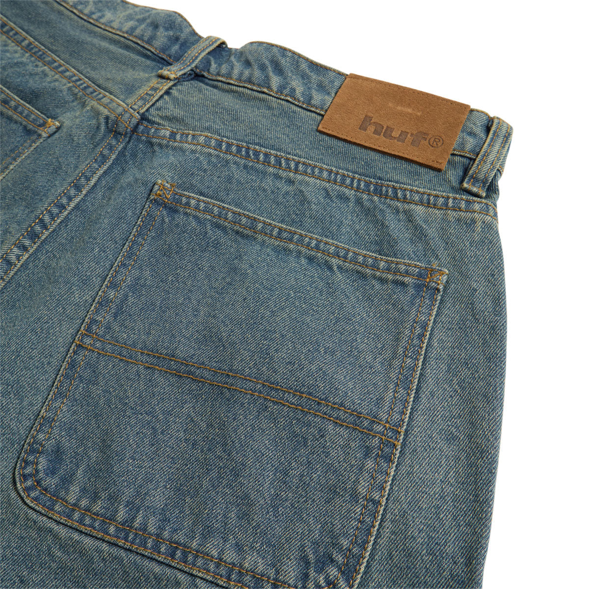 HUF Kinda Loose Double Knee Shorts - Dirty Wash image 4