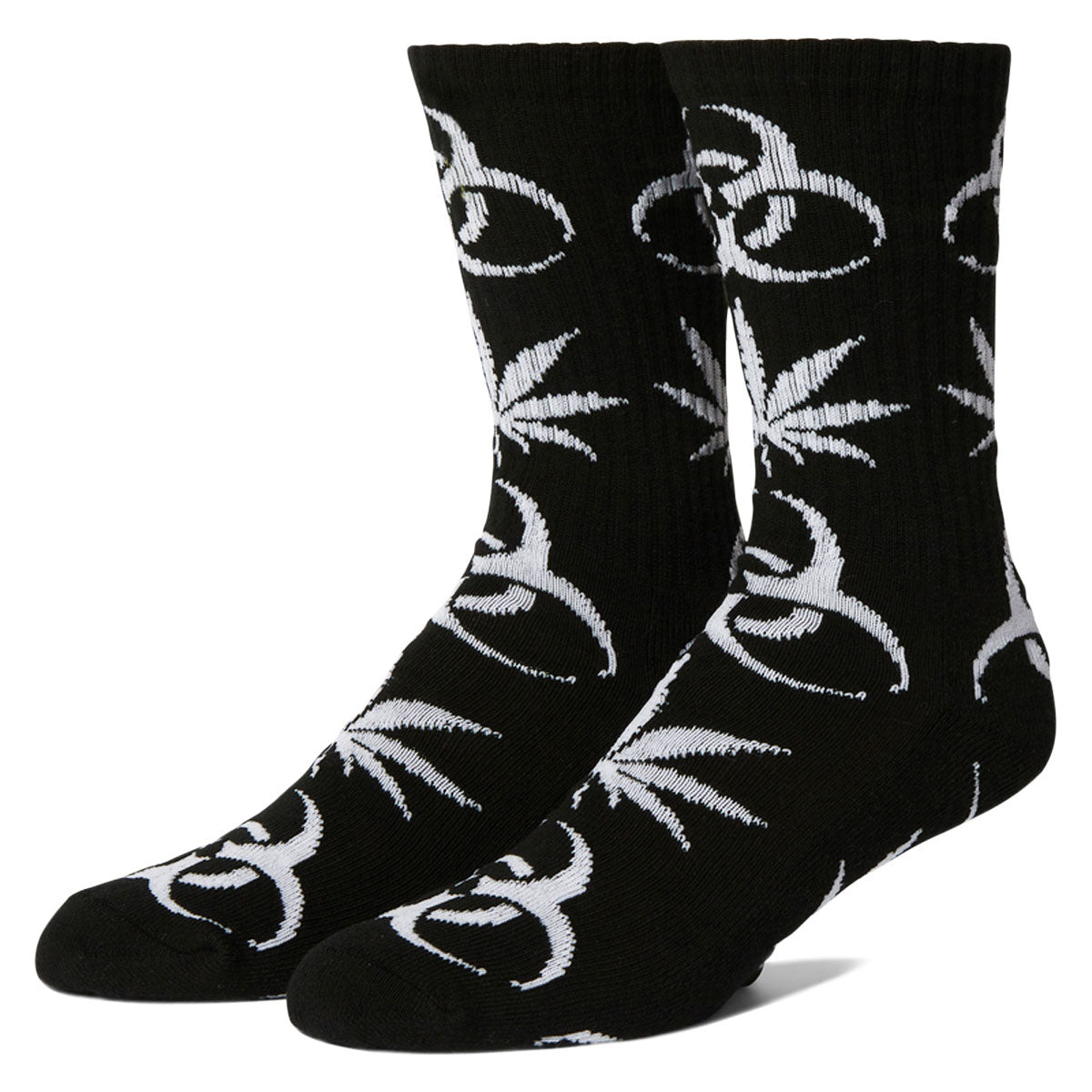 HUF Sector Plantlifes Socks - Black image 1