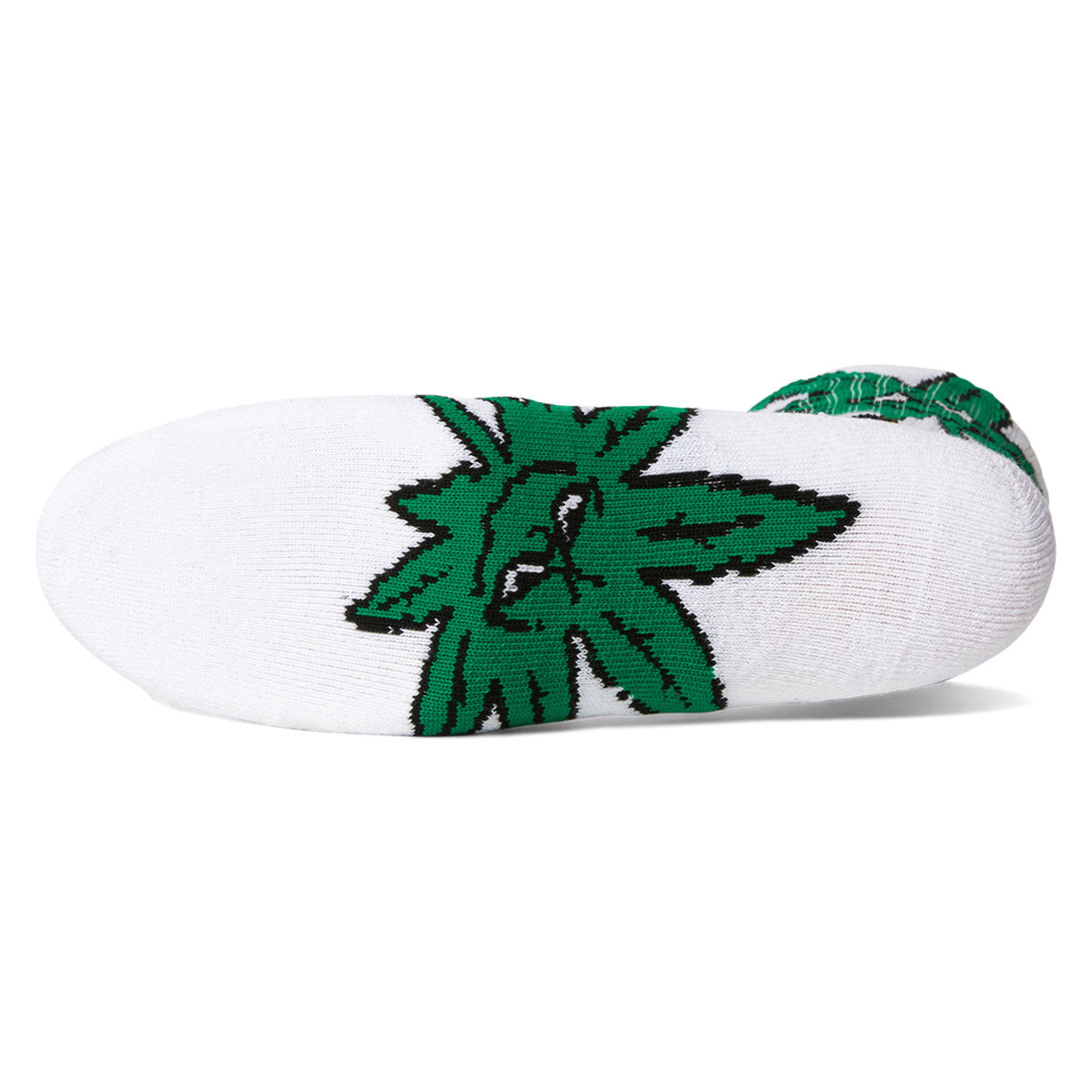 HUF Green Buddy Star Sign Socks - White image 2