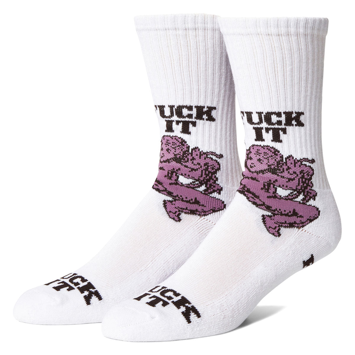 HUF Divine Crew Socks - White image 1