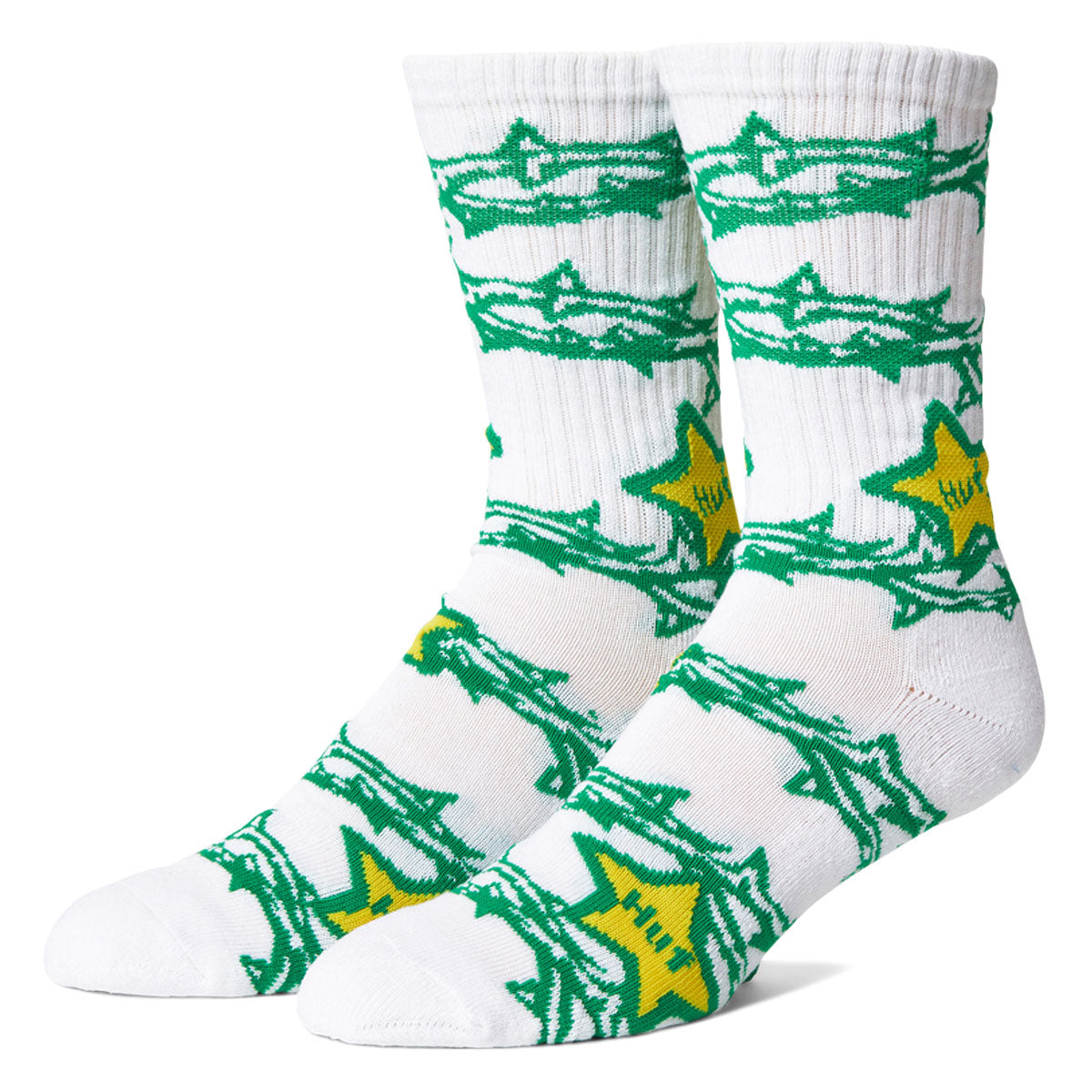 HUF Fantasies Crew Socks - White image 1