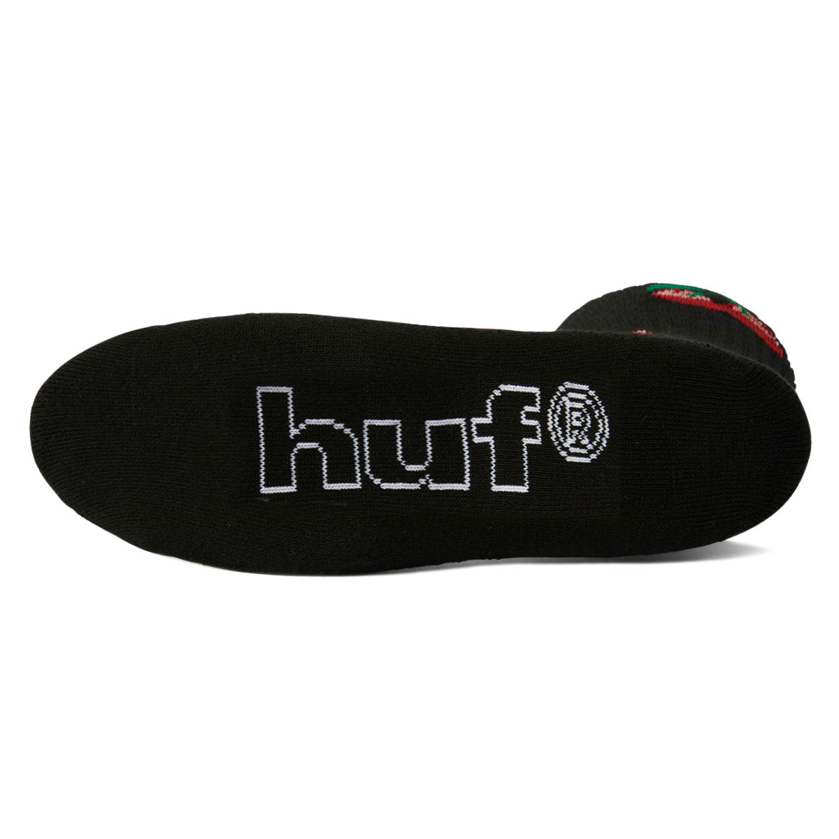 HUF Cherry Bomb Crew Socks - Black image 2