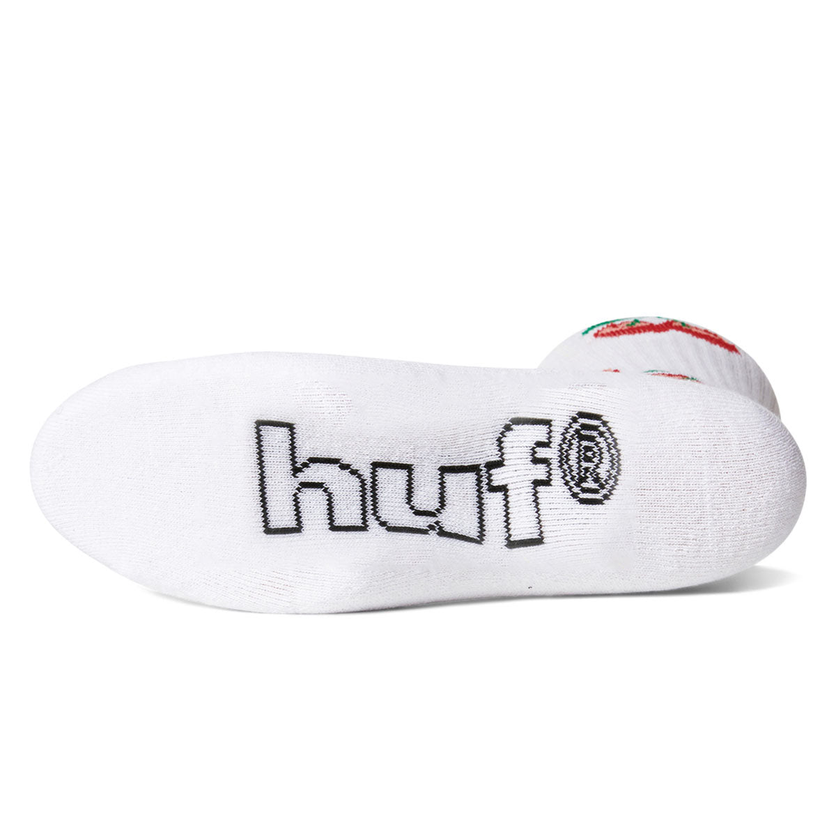 HUF Cherry Bomb Crew Socks - White image 2
