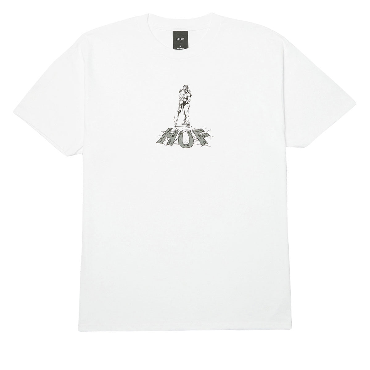HUF Jacked T-Shirt - White image 1
