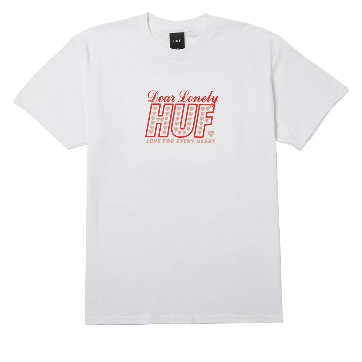 HUF Lonely Hearts T-Shirt - White image 1